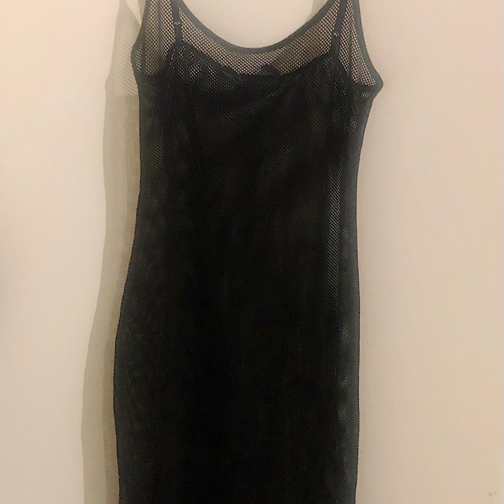 LA EXPRESS SIZE M  MIDI MESH BODYCON DRESS
